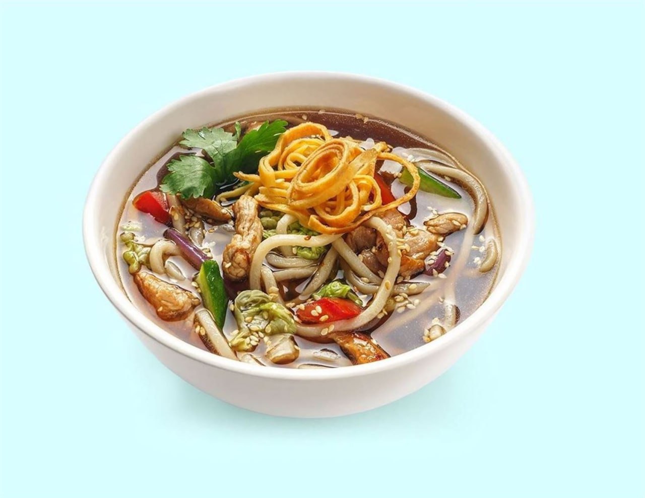 Черносмородиновый кукси со свининой