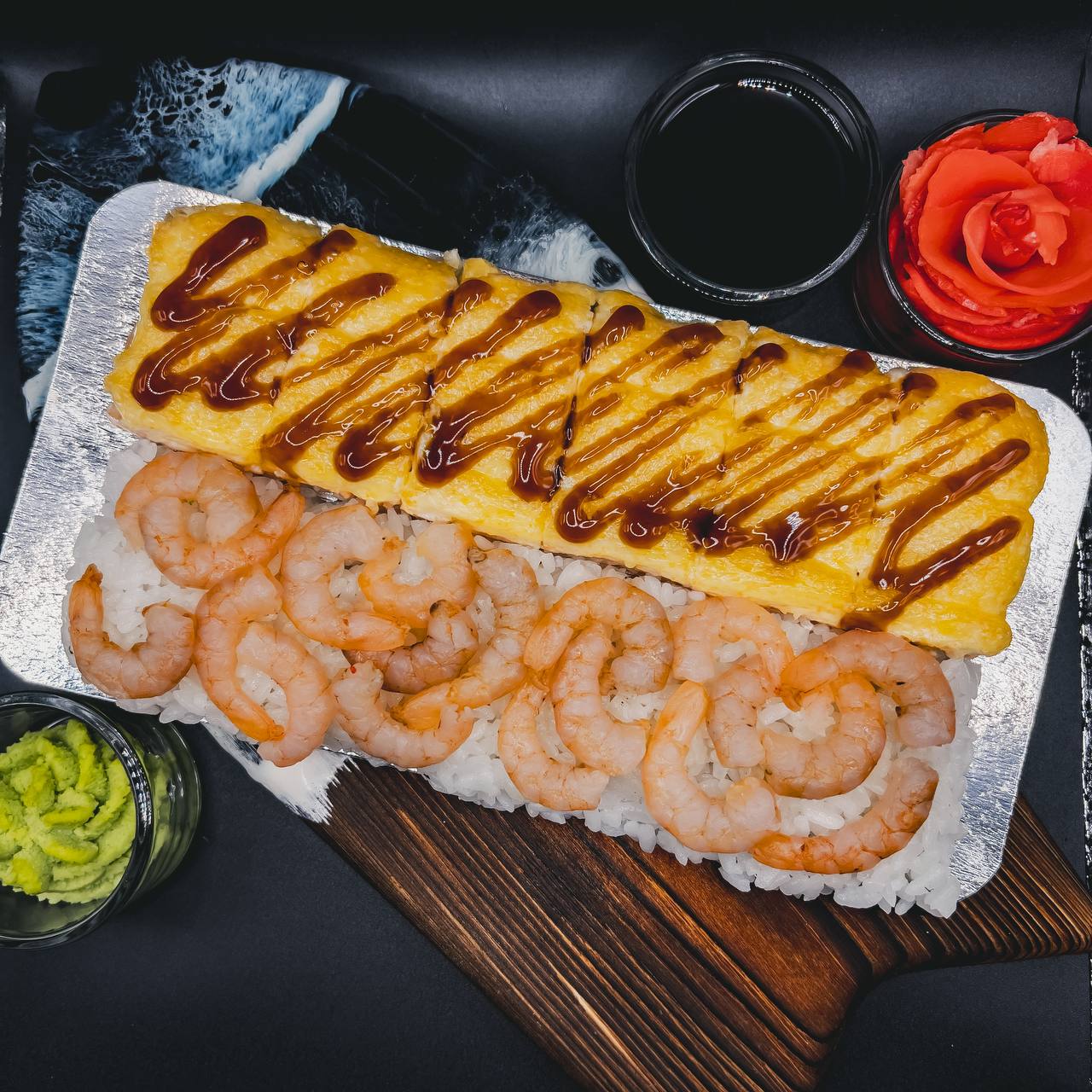 Яки с креветкой
