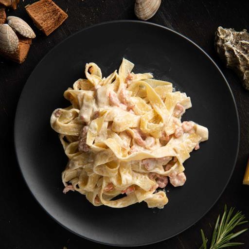 Паста с курицей и грибами