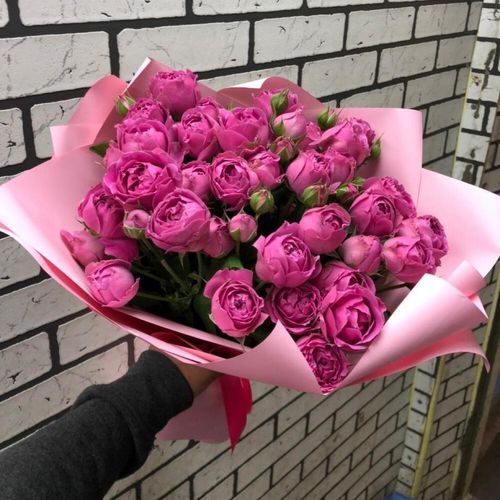 Букет пионовидных роз «Мисти Баблс»