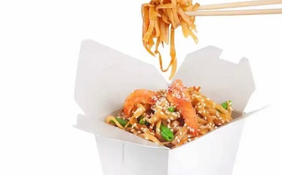 Wok с креветками