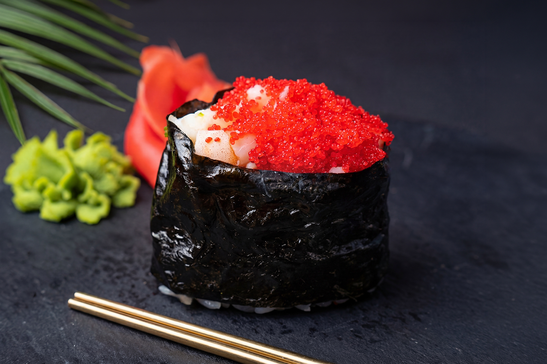 Гункан с креветкой