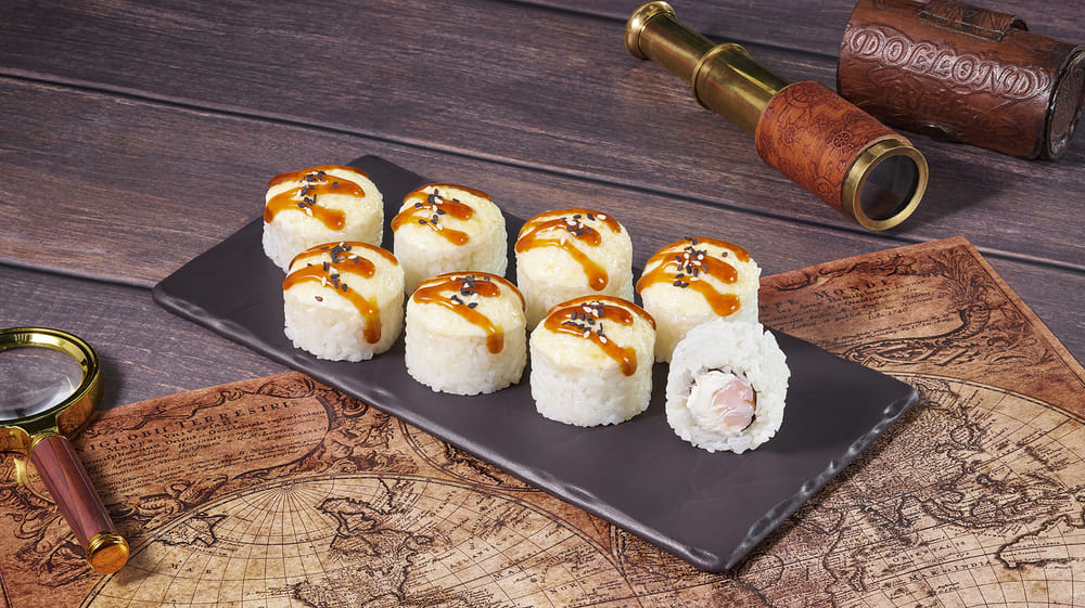 Ролл Охотский с креветкой