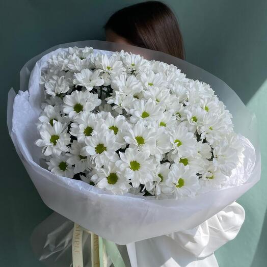 Хризантема,объемный букет 