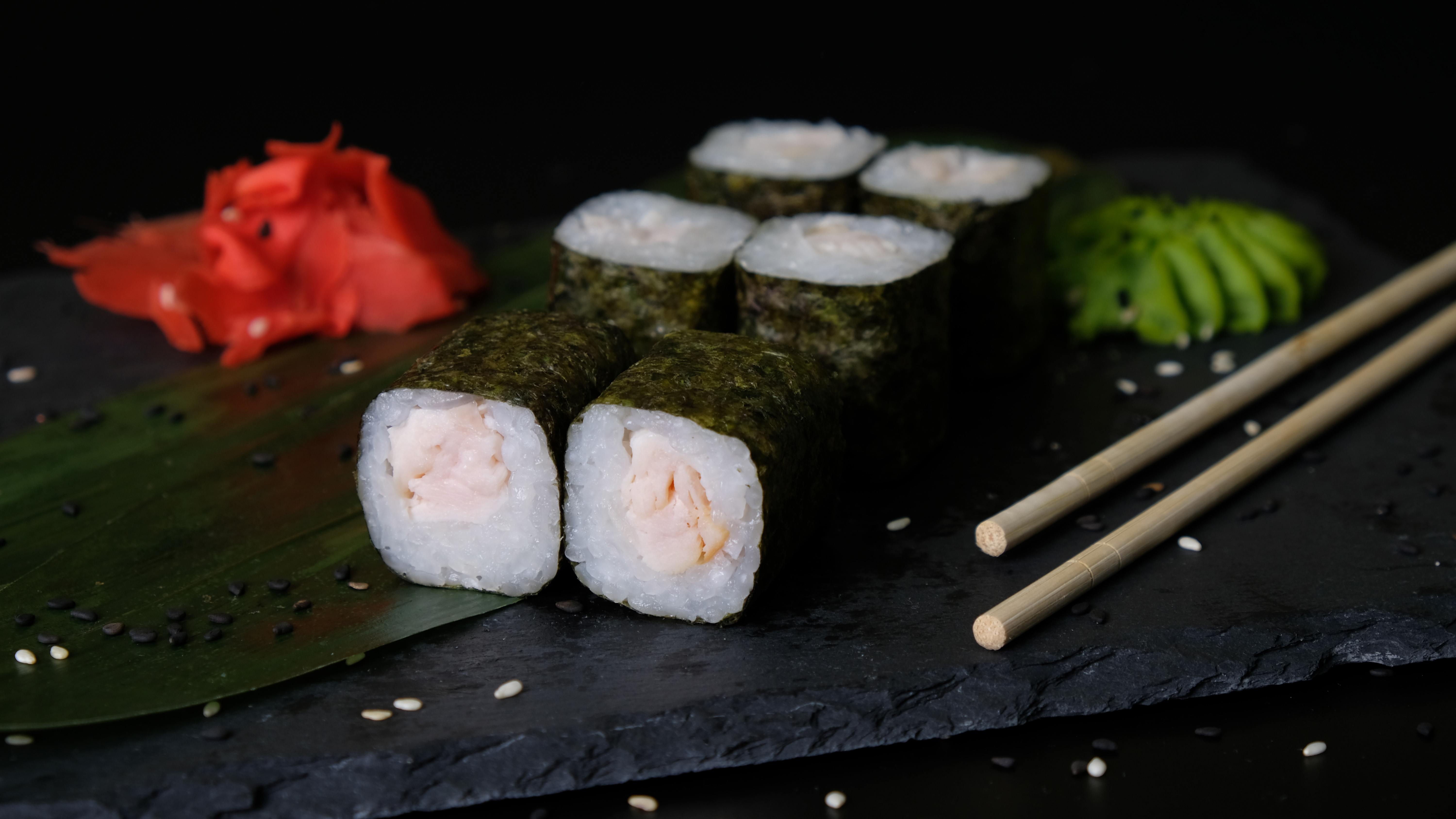 Хосомаки с курицей