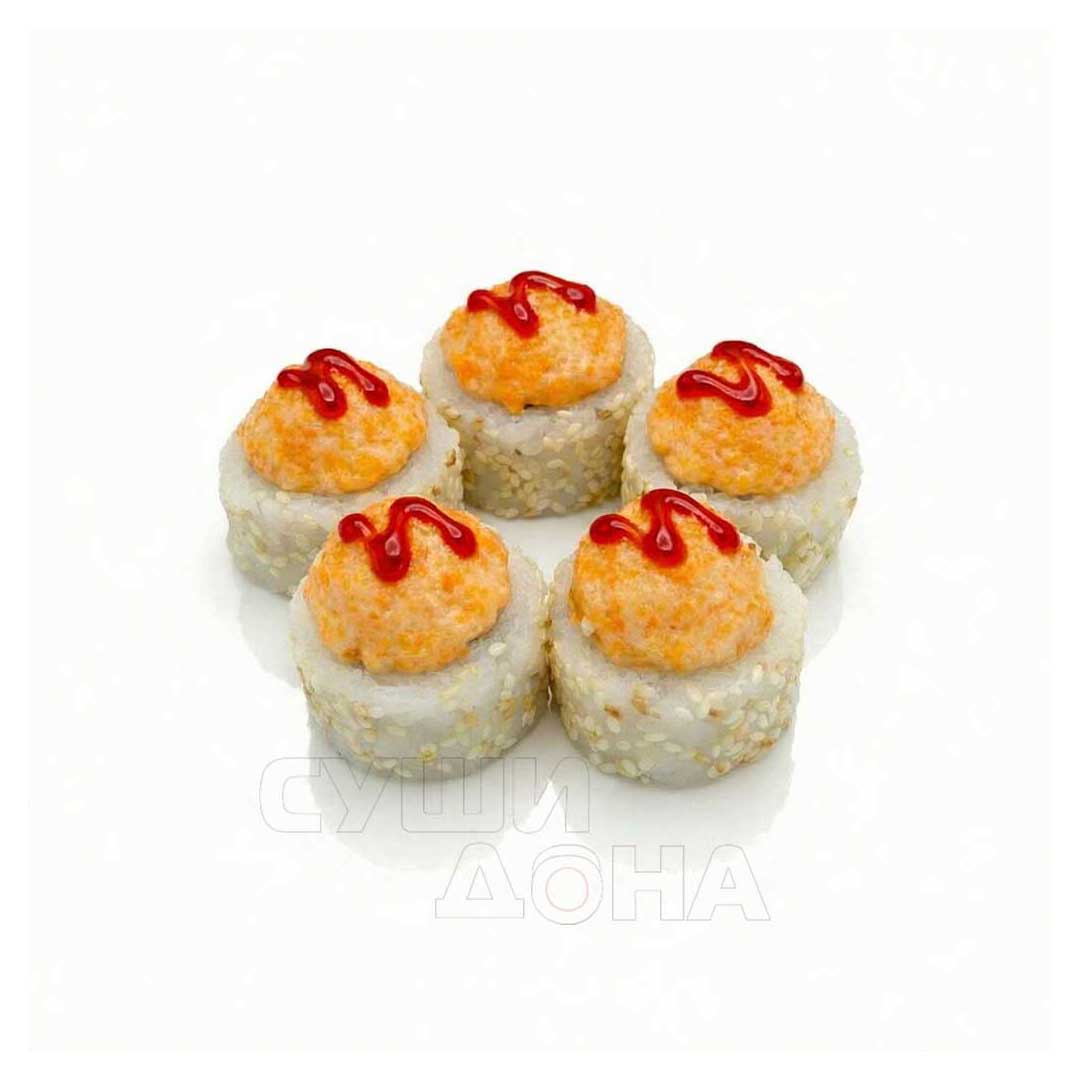 Ролл Запеченный Урамаки с лососем 5шт
