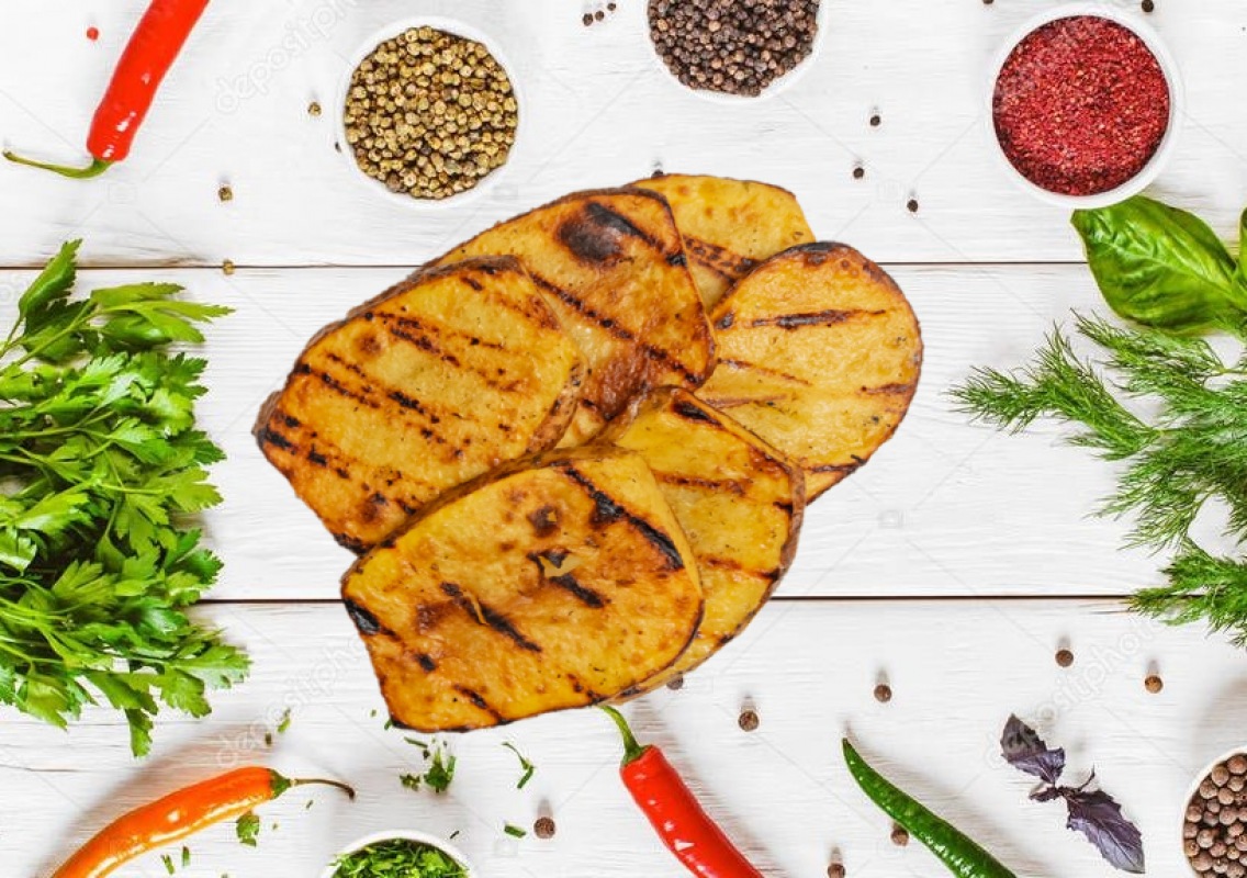 Картофель на мангале