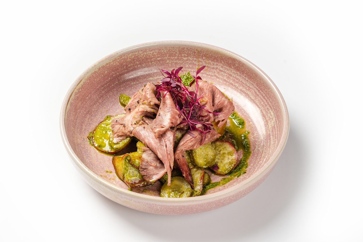 Пряный картофель с ростбифом