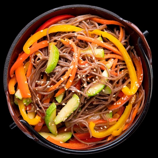 Лапша Гречневая с овощами