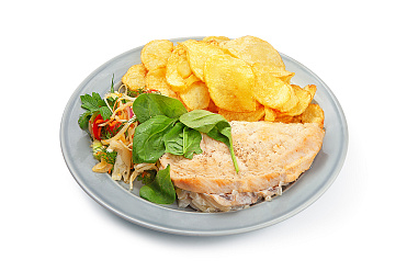 Куриная отбивная с грибами (без гарнира)
