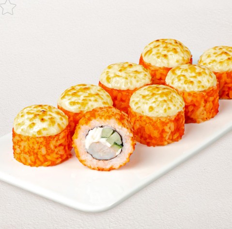 Ролл Тигровая креветка с моцареллой