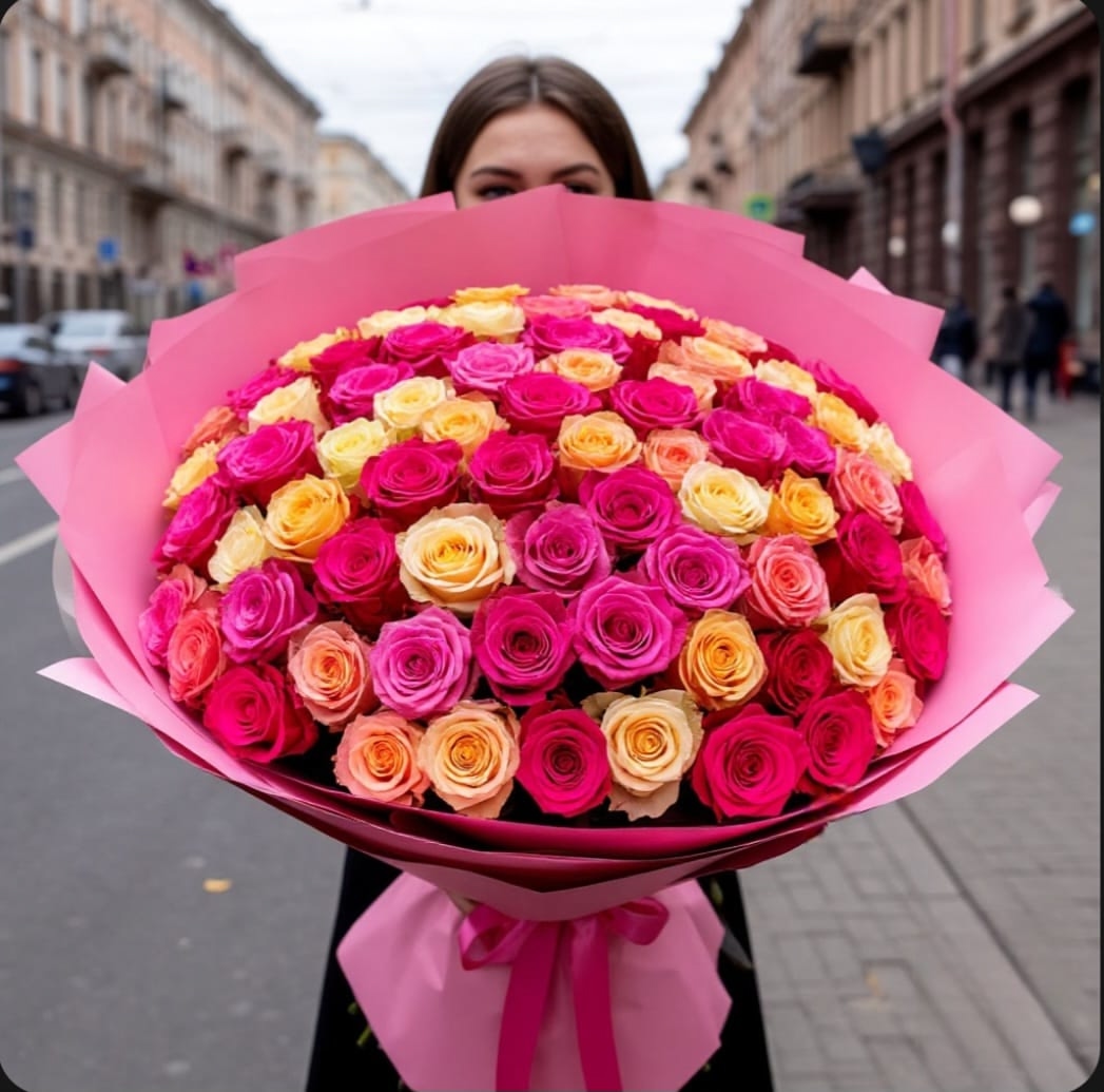 101 роза микс