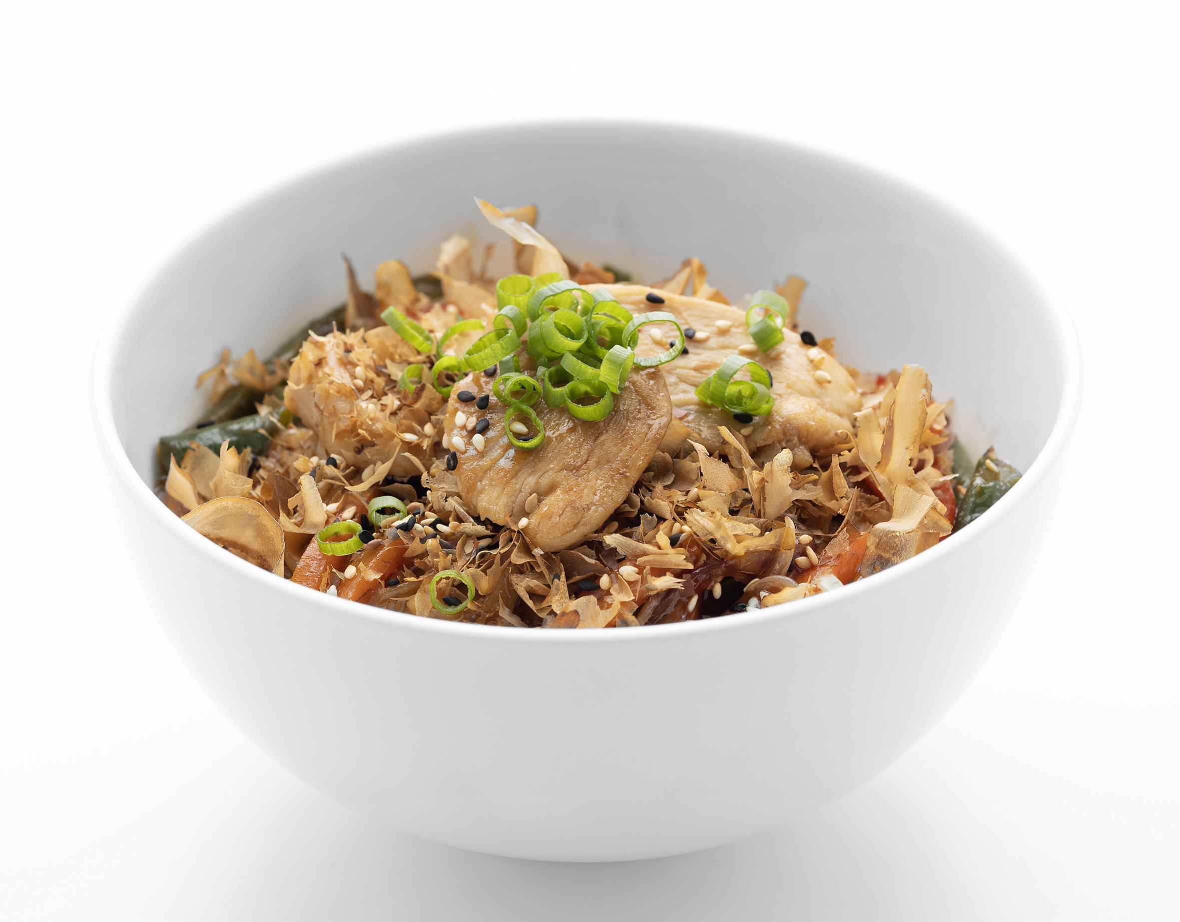 Удон с куриным бедром