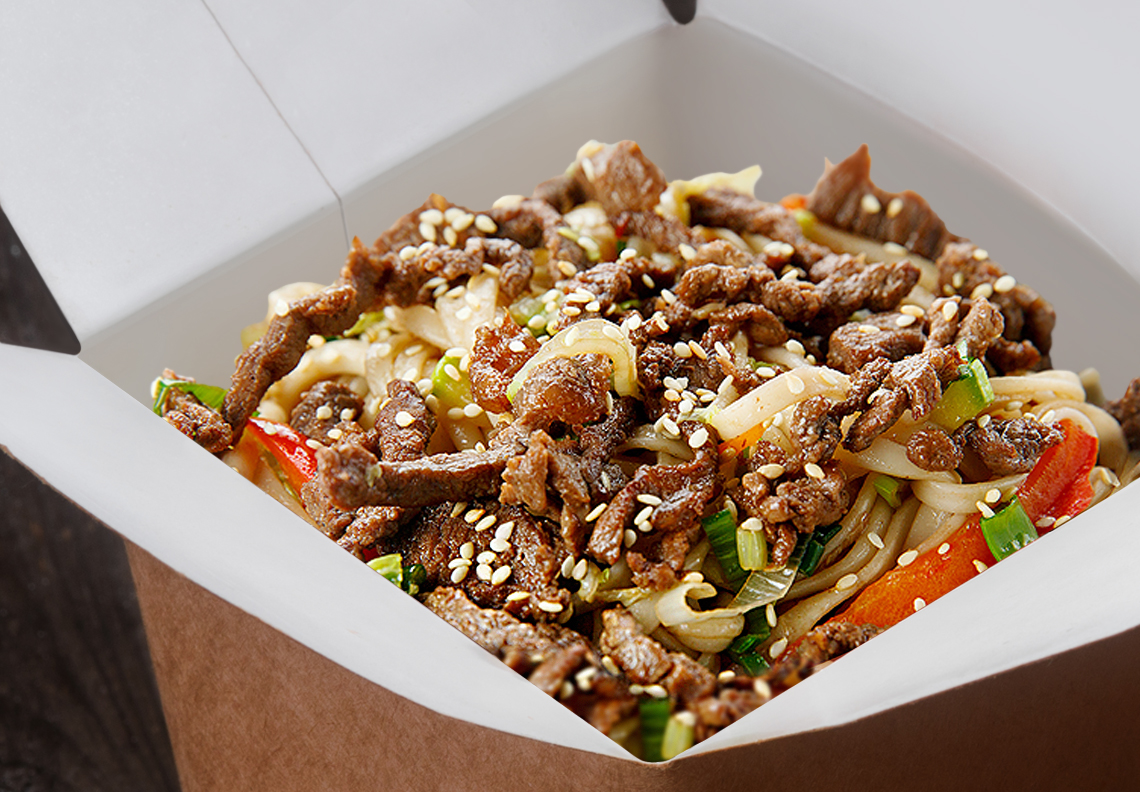 Удон с говядиной