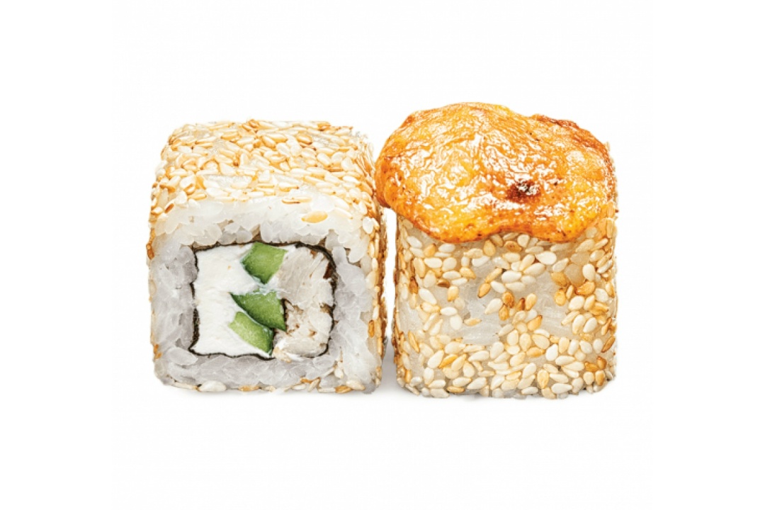 Запеченный ролл с жаренным тунцом