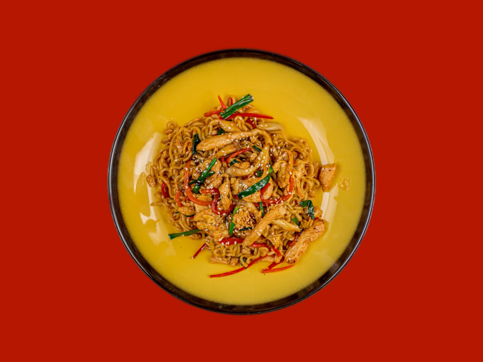 Лапша яичная с курочкой