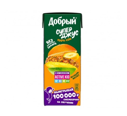 Сок “Добрый” в ассортименте 0,2л