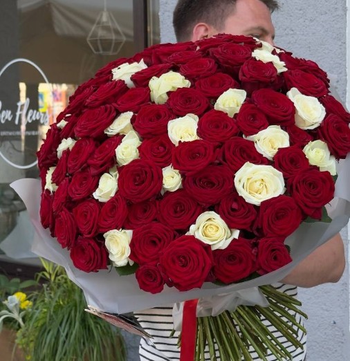 Монобукет из роз