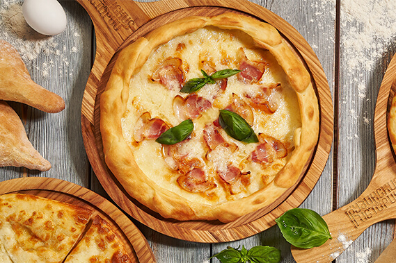Хачапури с беконом