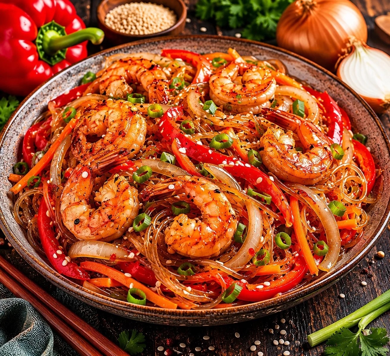 Рисовая с креветками
