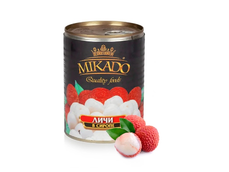 Личи в сиропе Mikado, Quality Foods, фруктовые консервы, Таиланд, 580 г