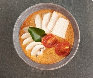 Суп "Том-Ям с курицей+порция риса"