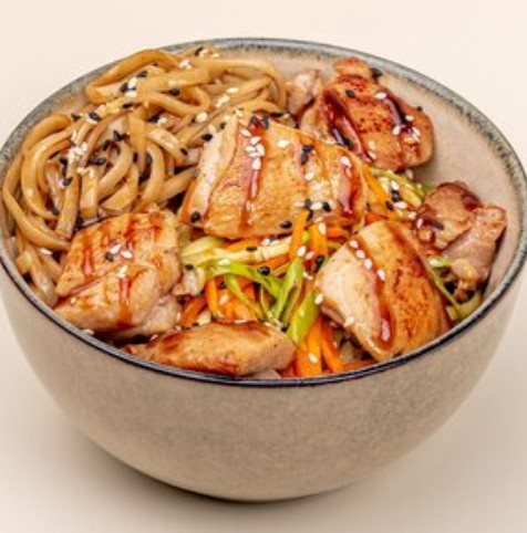 Лапша удон с курицей