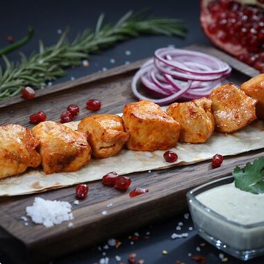 Шашлык из филе куриной грудки