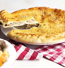 Пирог с бараниной и тыквой