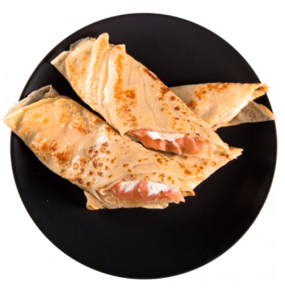 Блинчики с семгой и сыром