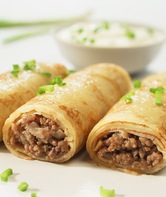 Блинчик с мясом