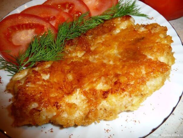 Грудка под сырной шапкой 150г.