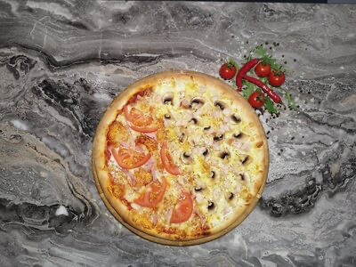 Инь-янь с курицей, помидором 32 см
