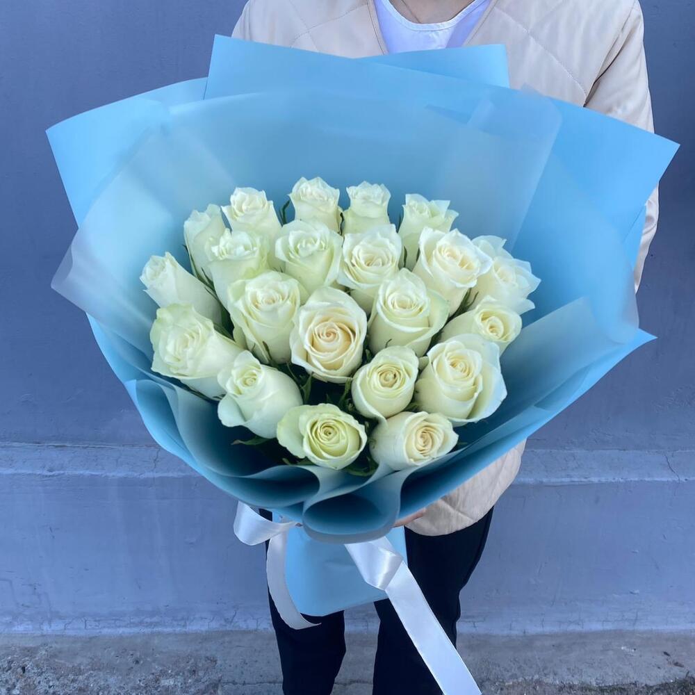 21 белая роза