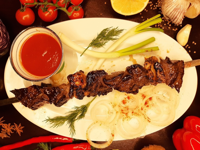 Шашлык из мякоти баранины