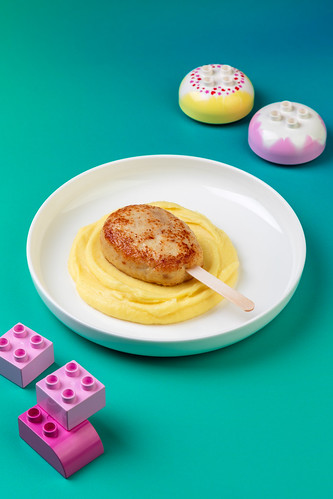 Куриное эскимо с картофельным пюре