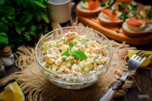 Салат крабовый +огурцы +майонез 150гр