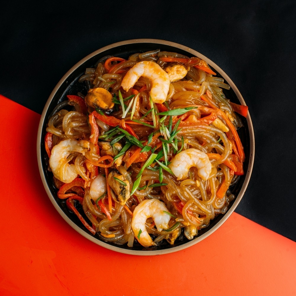 Стеклянная лапша с морепродуктами