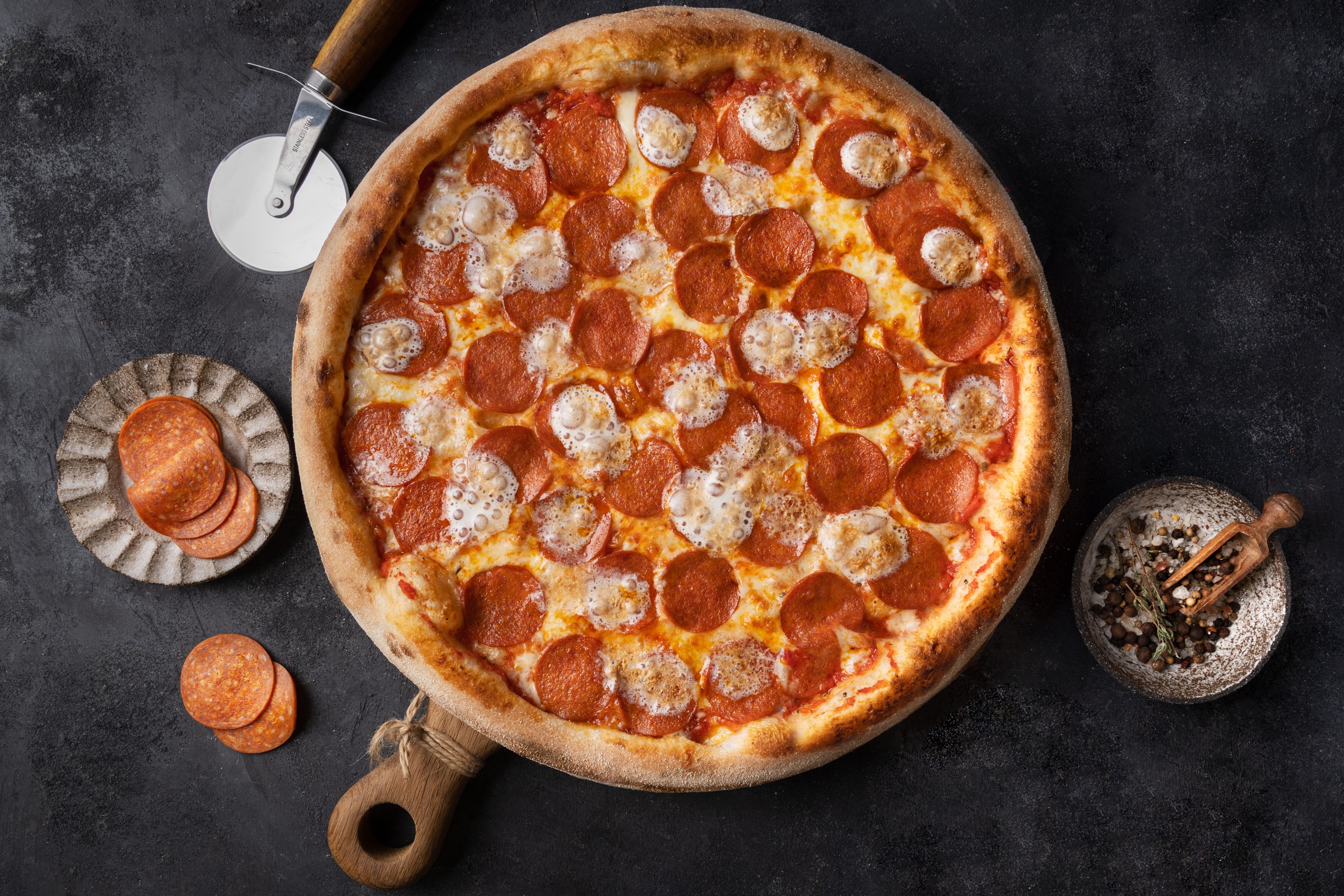 Пепперони с Мармешлоу (35см)