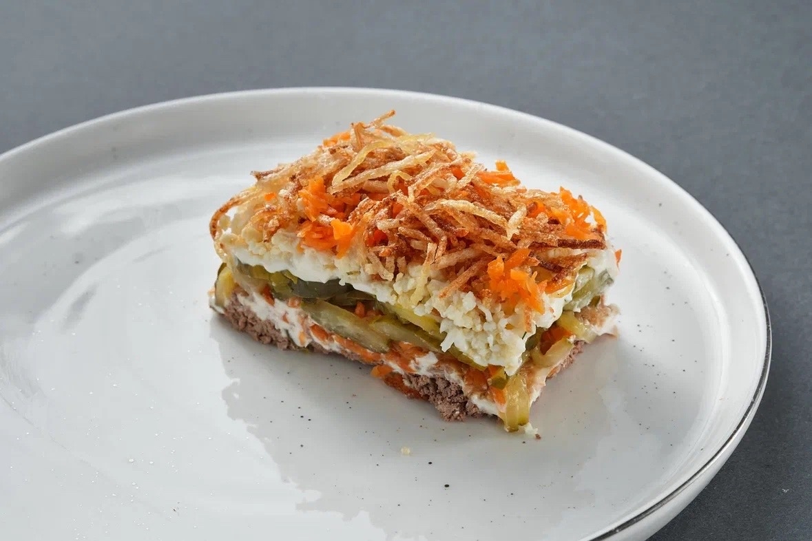 Салат Печеночный