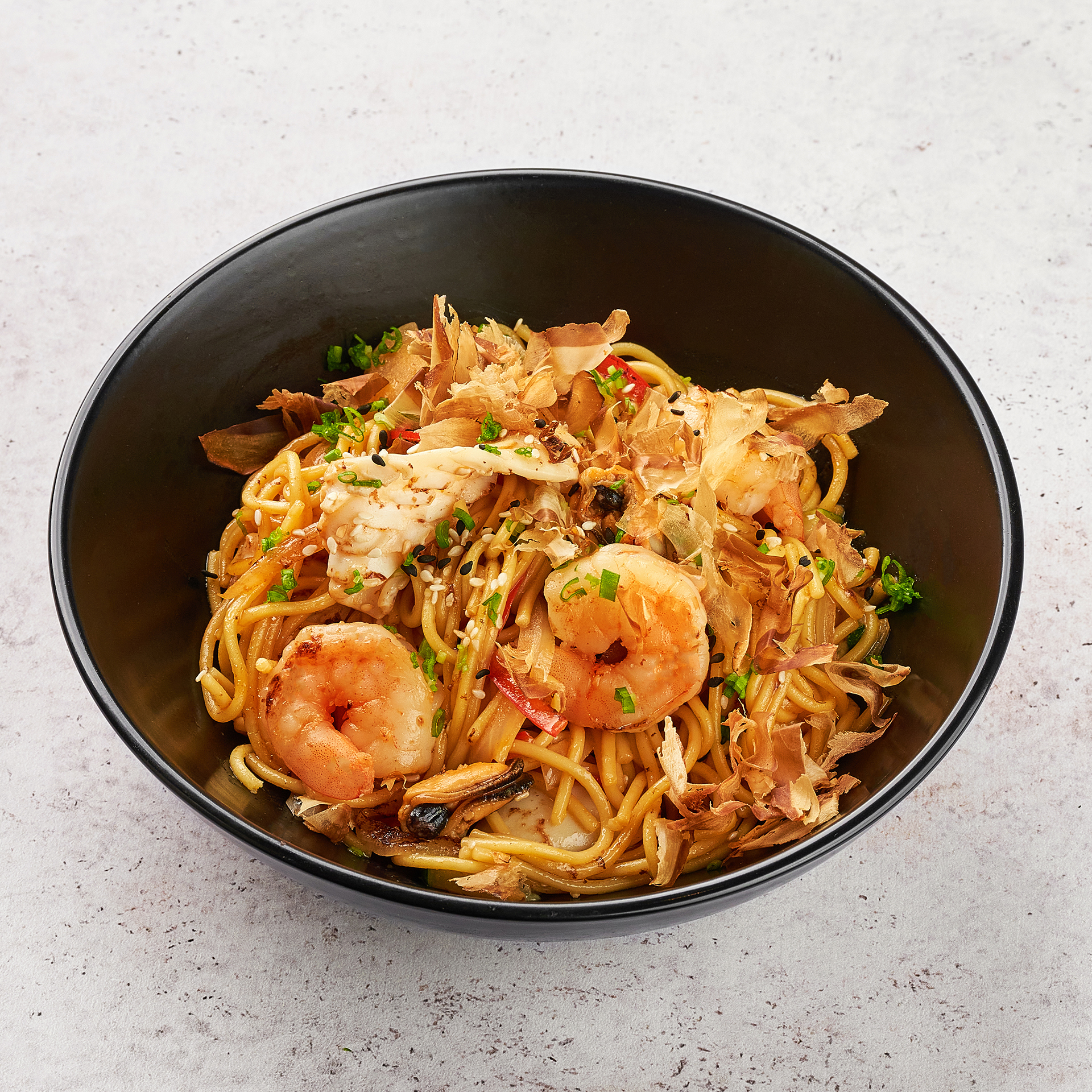 Вок лапша с морепродуктами