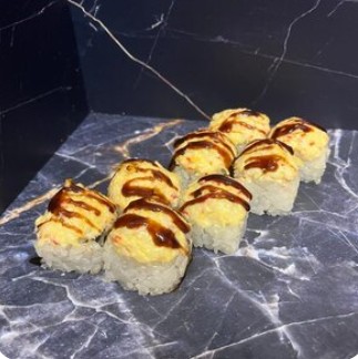 Запечённый ролл с крабом