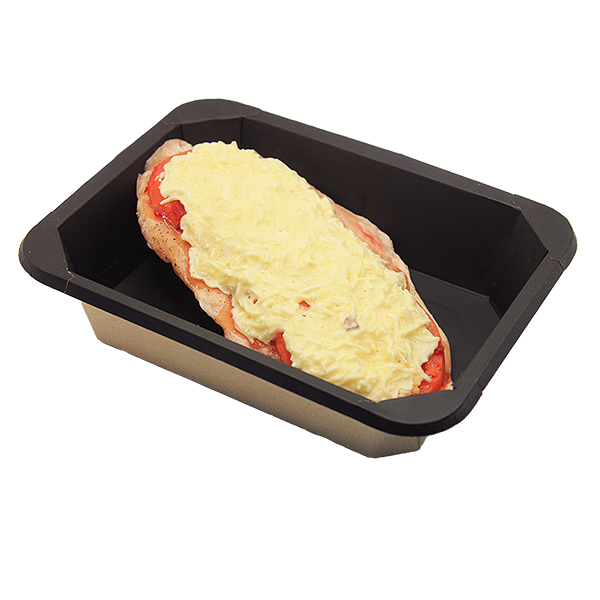 Куриная отбивная с помидорами в тайском соусе под сыром