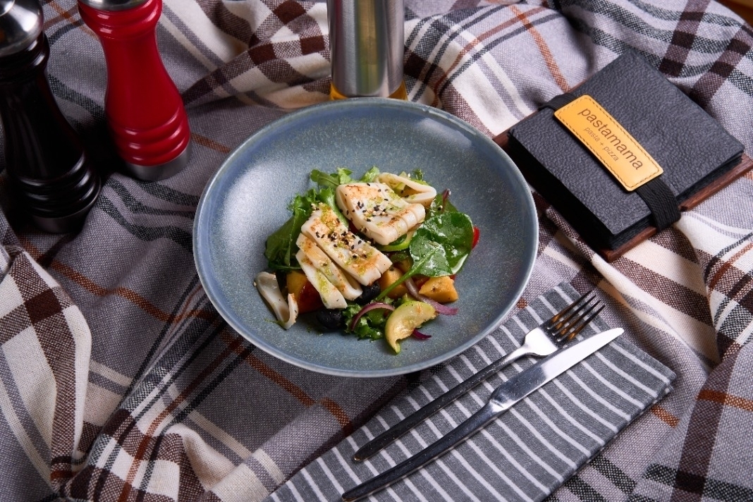 Овощной с кальмаром