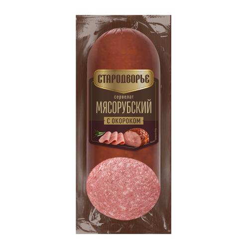 Колбаса Стародворье Сервелат Мясорубский варено-копченый 400г