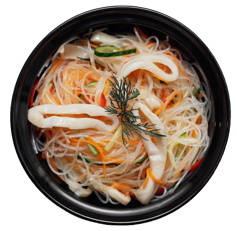 Салат восточный с кальмарами