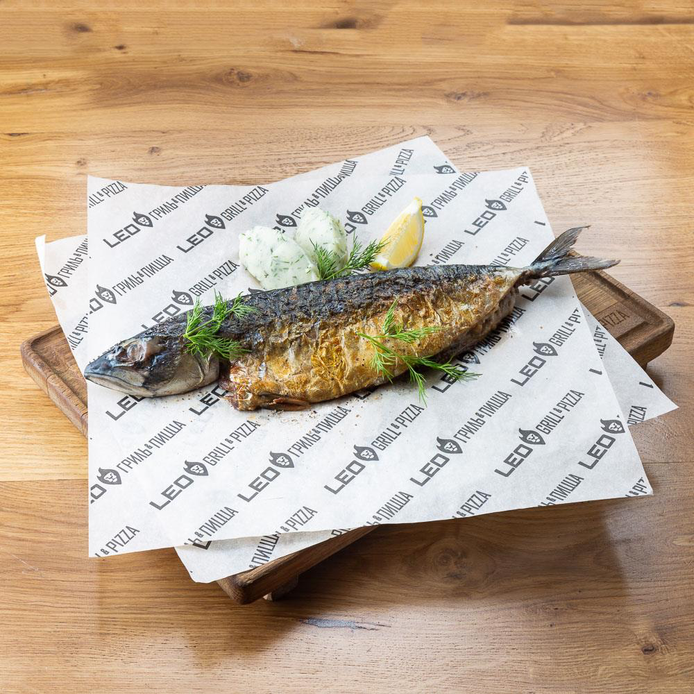 Скумбрия гриль с лимоном