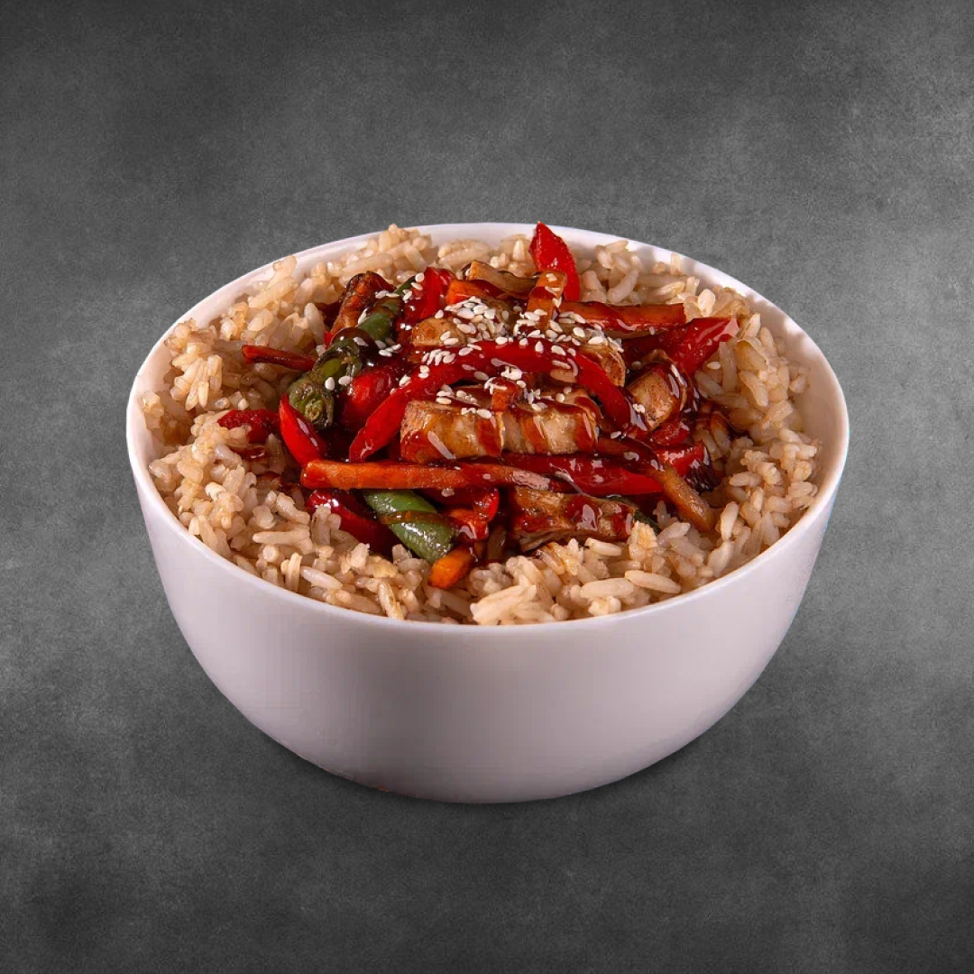 Рис вок с курицей