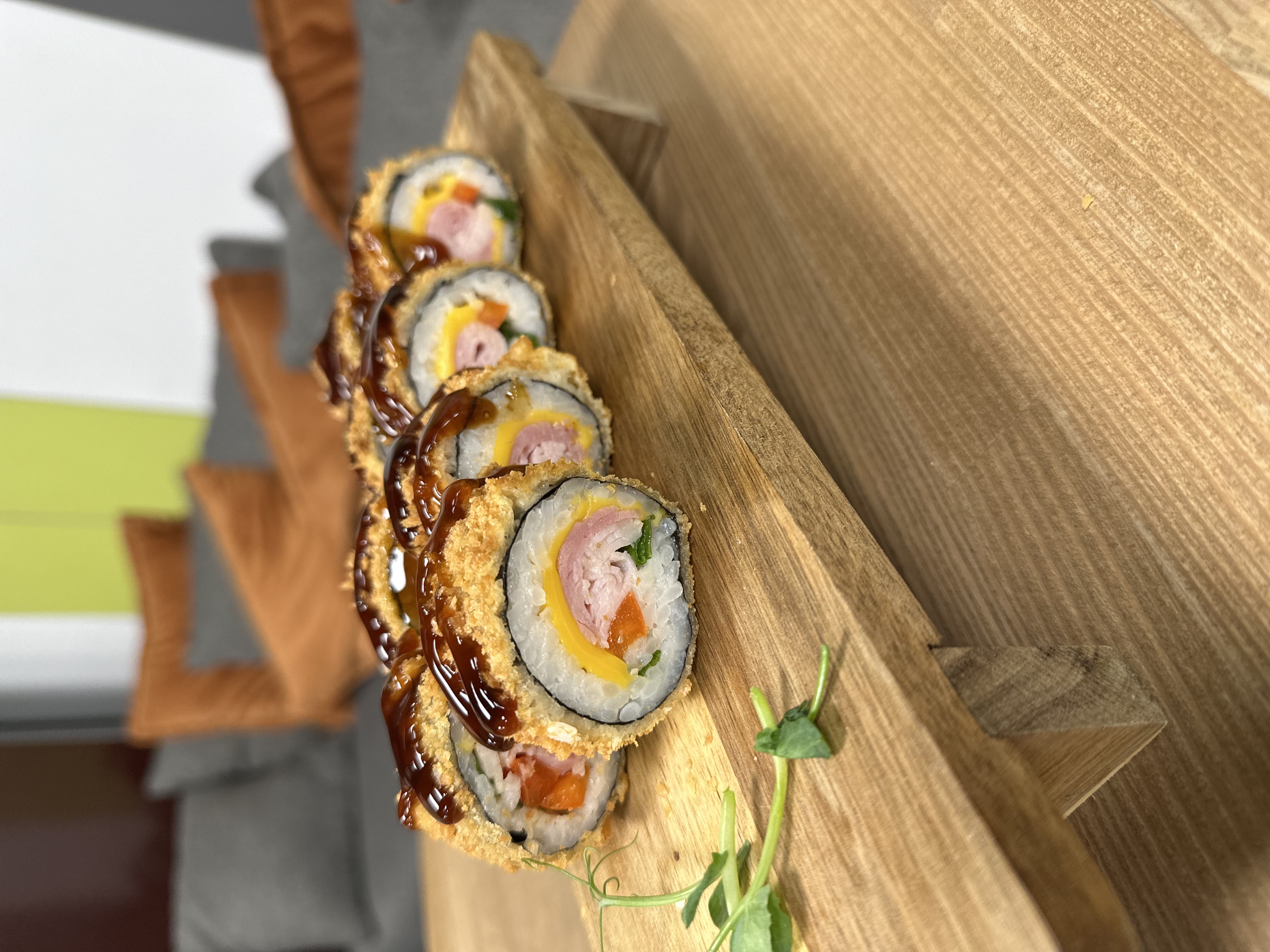 Бекон темпура жареные