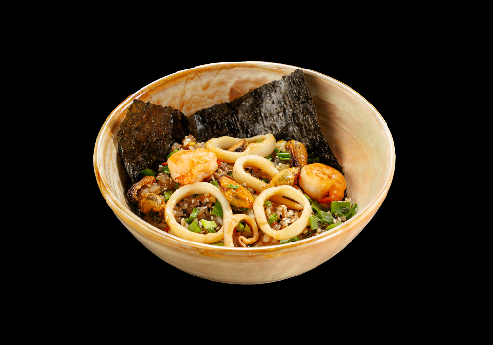 Тяхан с морепродуктами